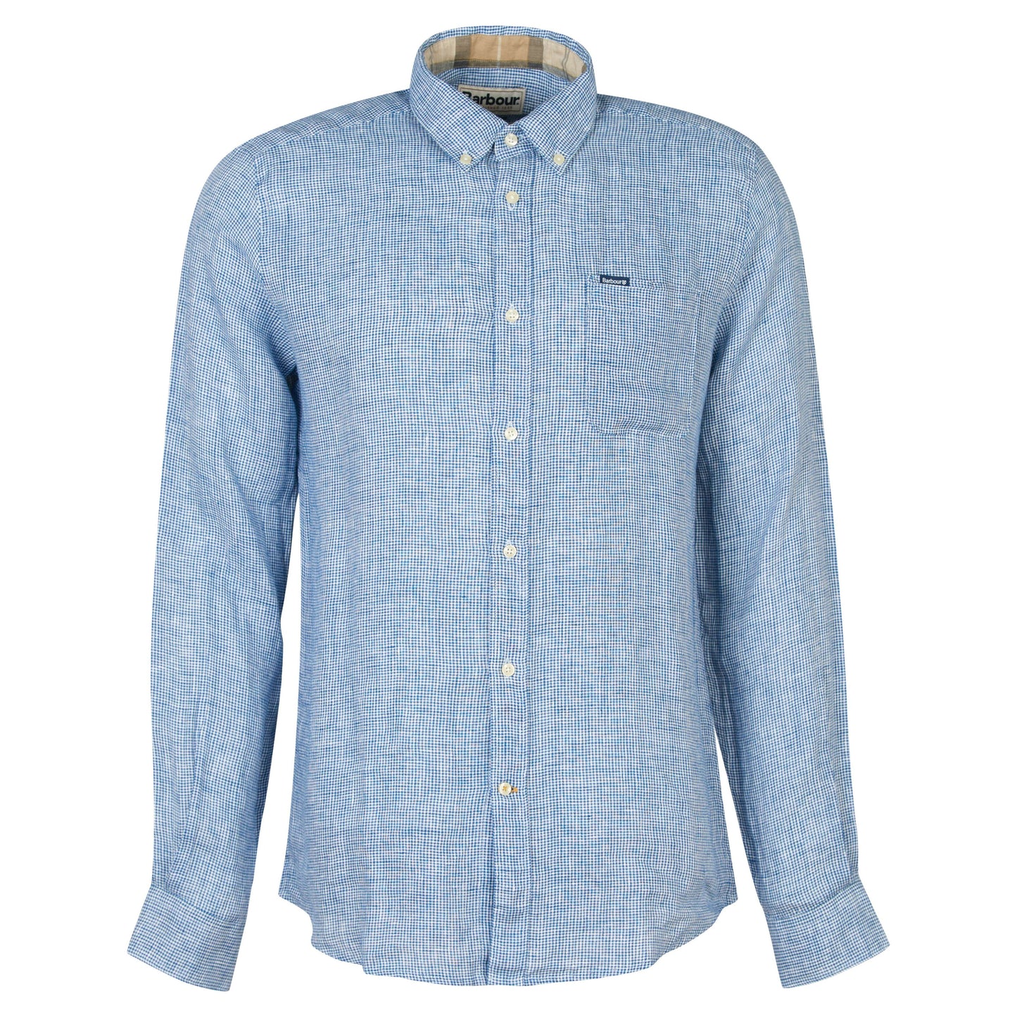 Linton Tailored Long-Sleeved Shirt (Classic Navy)