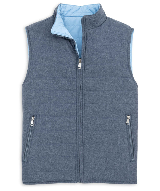 Reversible Quilted Vest (Denim)
