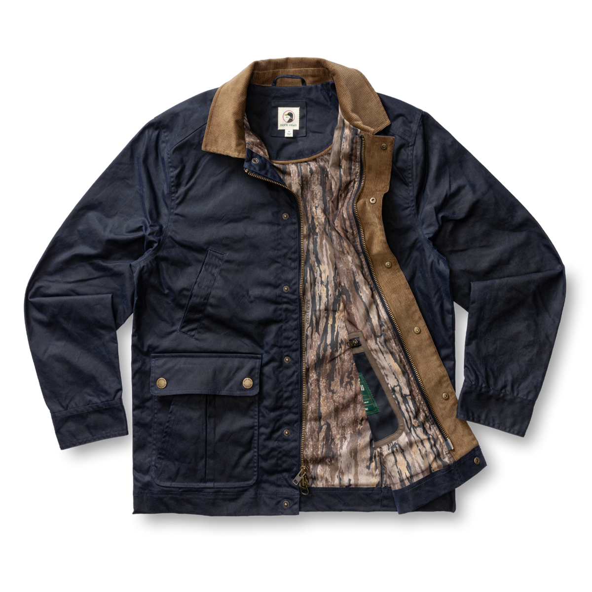 Waxed Duck Canvas Jacket (Deep Navy)