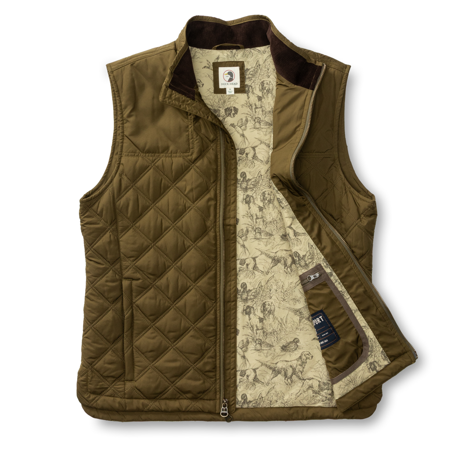 Fremont Sport Performance Quilted Vest (Dark Olive)