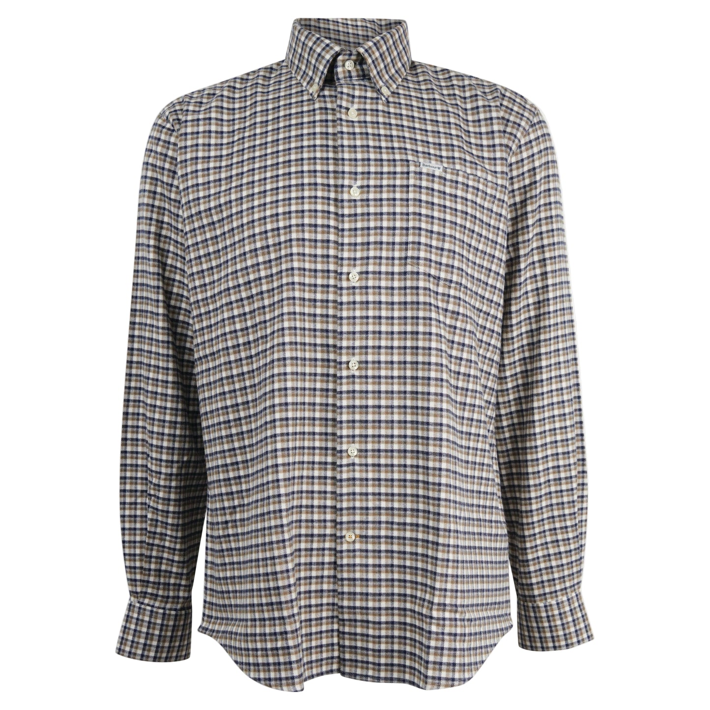 Tanlaw Tailored Checked Shirt (Whisper White)