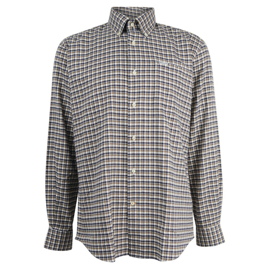 Tanlaw Tailored Checked Shirt (Whisper White)