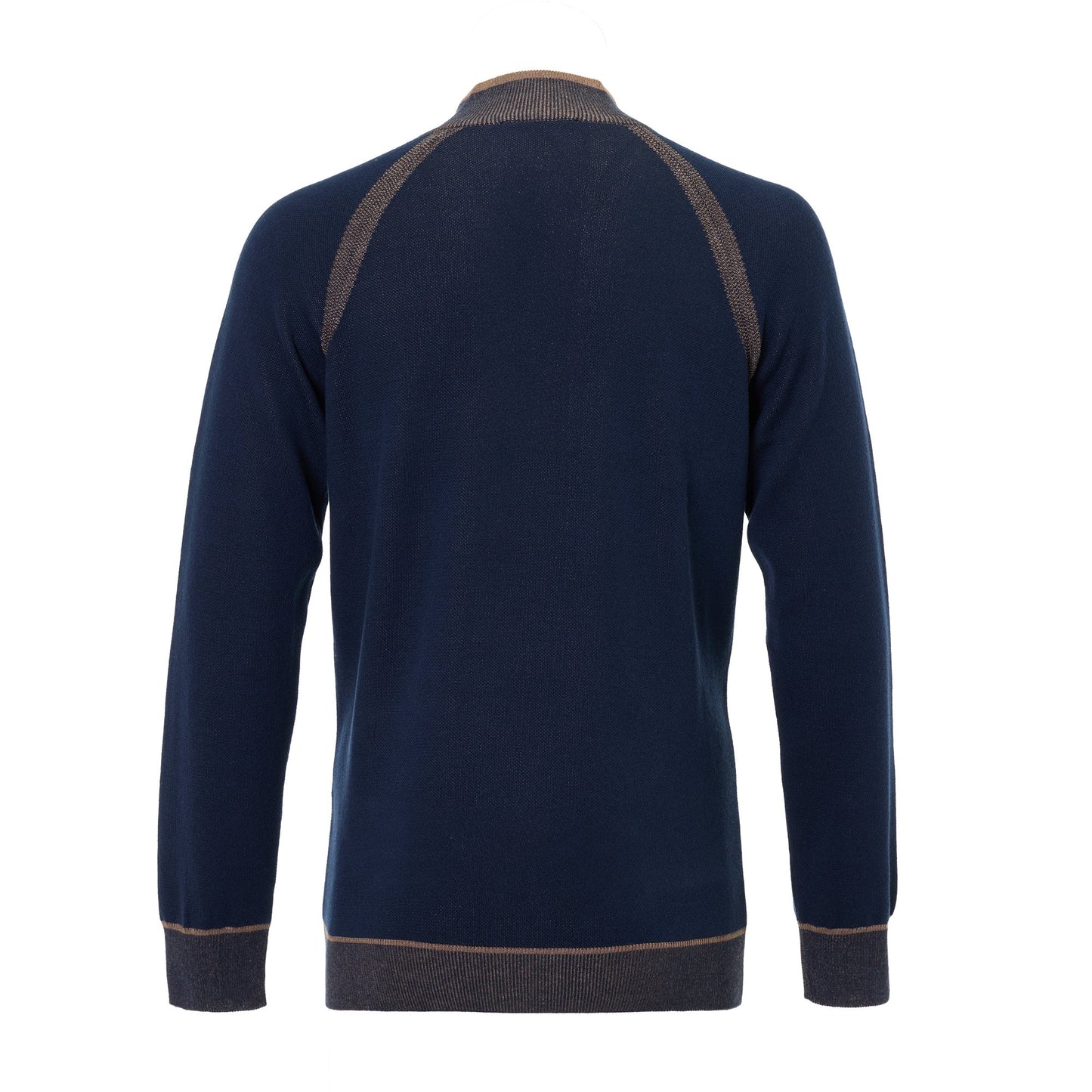 Luchiano Visconti Quarter-Button Sweater (Navy)