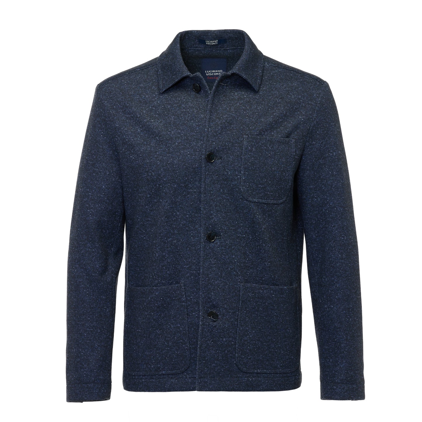 Luchiano Visconti Double Faced Shacket (Indigo)