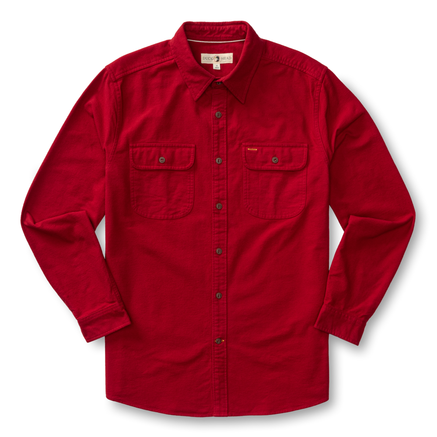 Cotton Canvas Work Shirt - Trailton Solid (Rio Red)