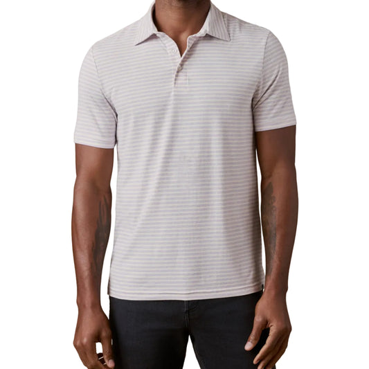 Short-Sleeve Movement Polo (Lavender Beach Stripe)