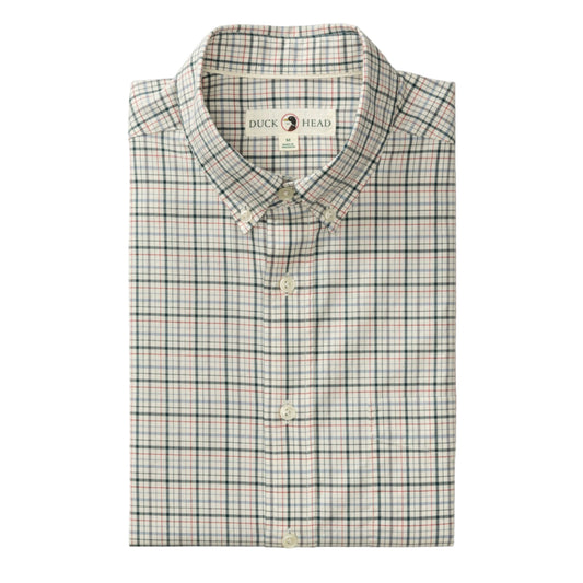 Cotton Twill Sport Shirt - Cooper Plaid (Emerald Green)
