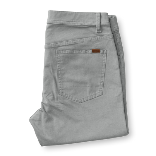 Classic Fit Pinpoint Canvas Five-Pocket (Shadow Grey)