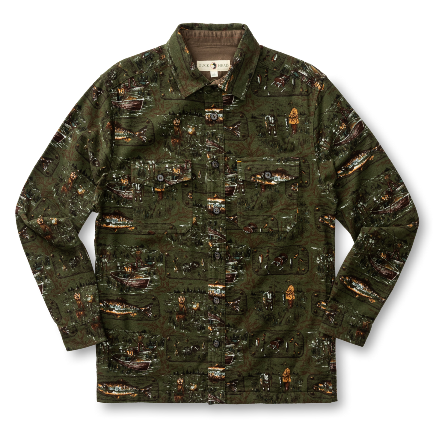 Slater Moleskin Overshirt (Dark Forest Green)