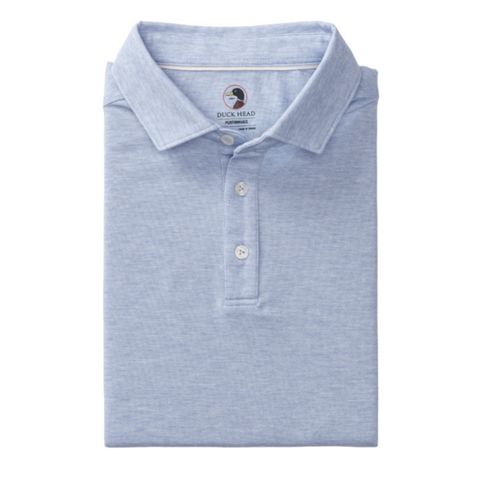 Summerford Performance Pique Polo (Serenity Blue Heather)