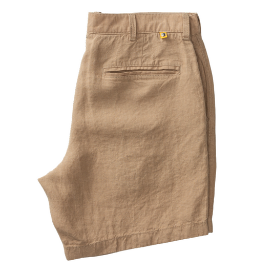 7" Gold School Linen Short (Clay Solid)