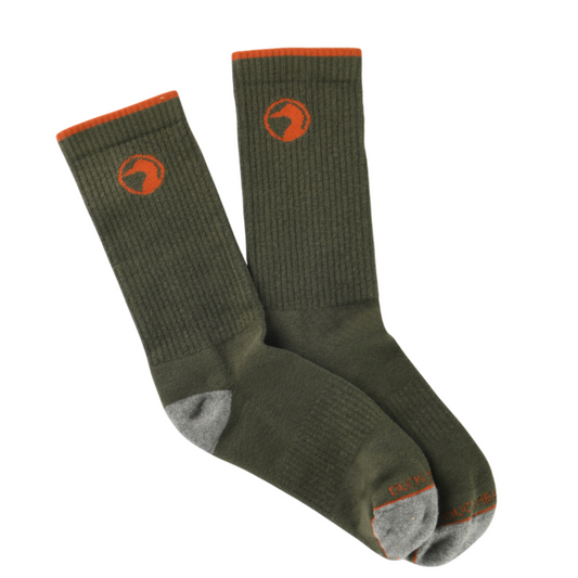 Duck Head Logo Socks (Olive)