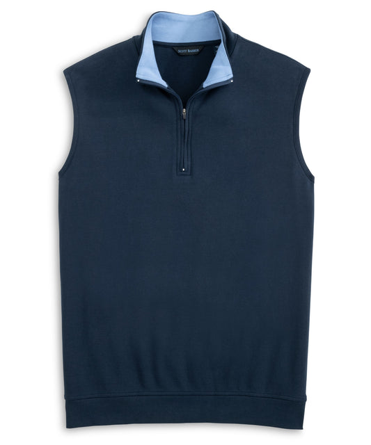 Pima Interlock Pullover Vest (Midnight)