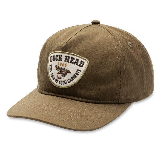 Fly Lure Ripstop Unstructured 5-Panel Hat (Dark Olive)