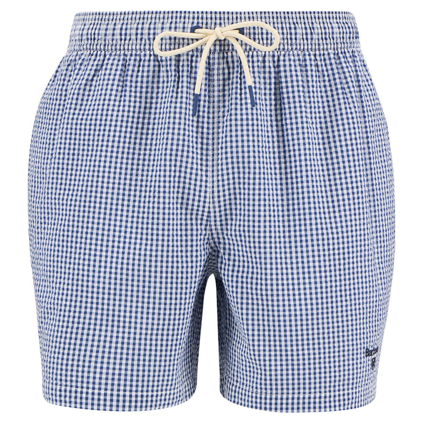 Gingham Seersucker Swim Short (Sailboat Blue)