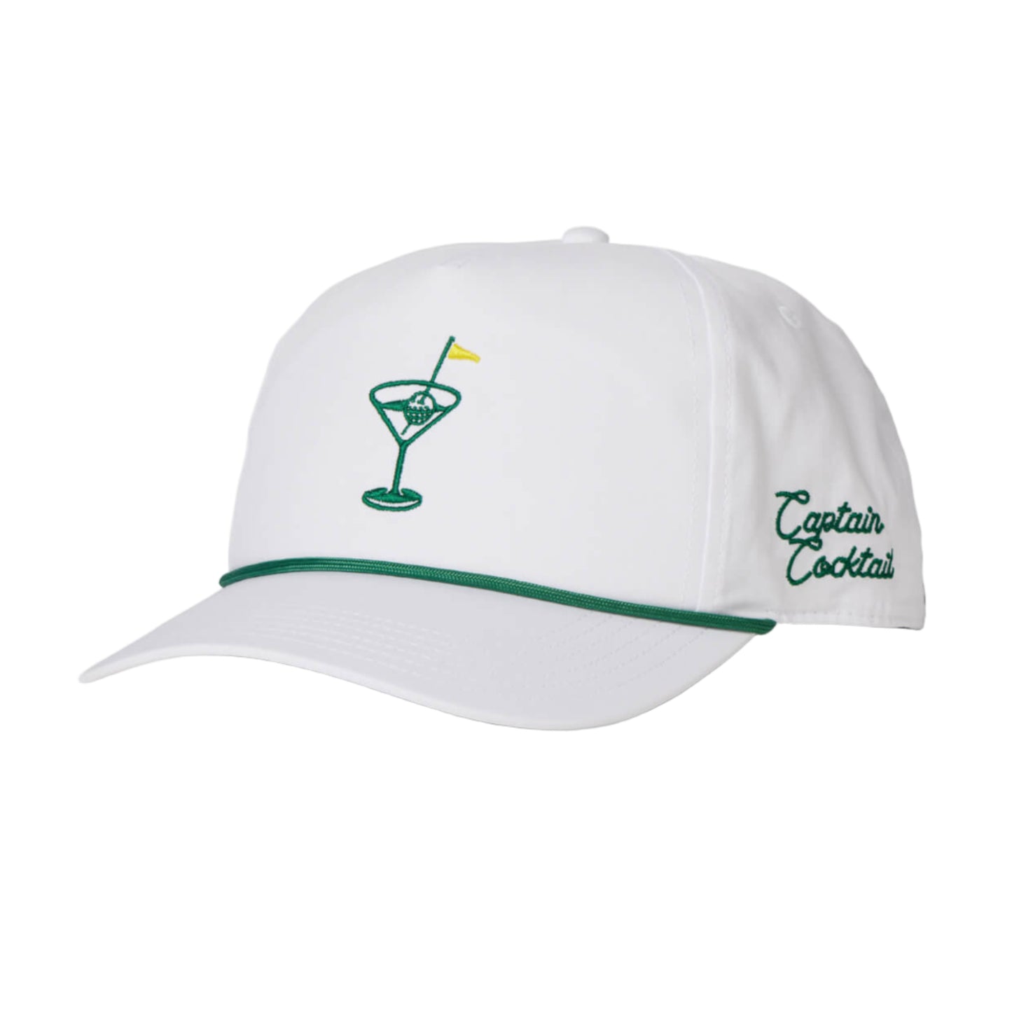 In The Drink 5 Panel Snapback Hat (White)