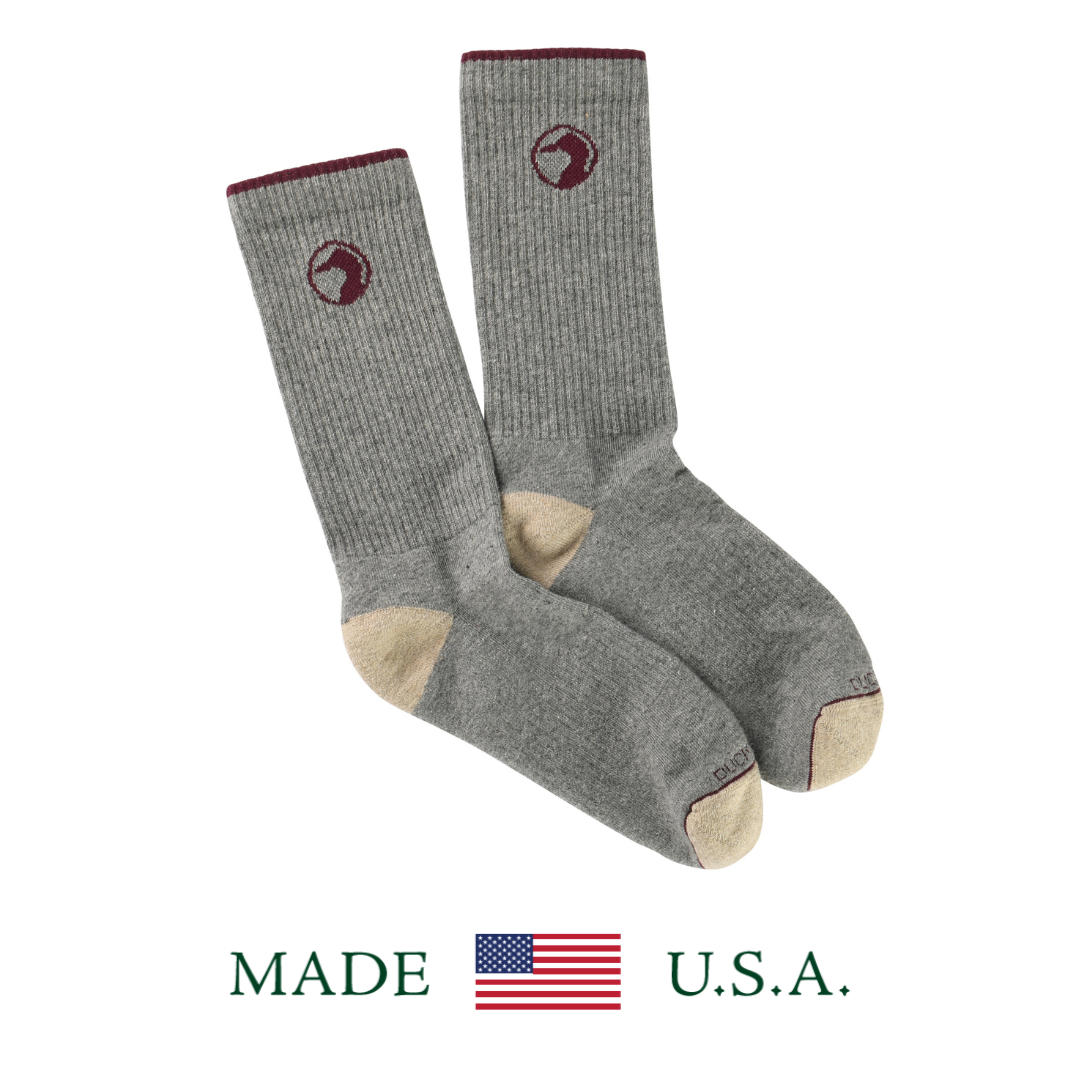 Duck Head Logo Socks (Varsity Grey)