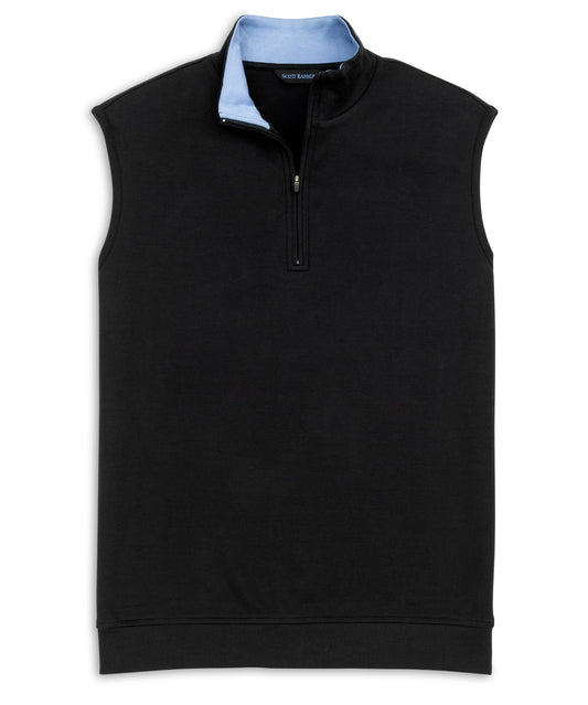 Pima Interlock Pullover Vest (Black)