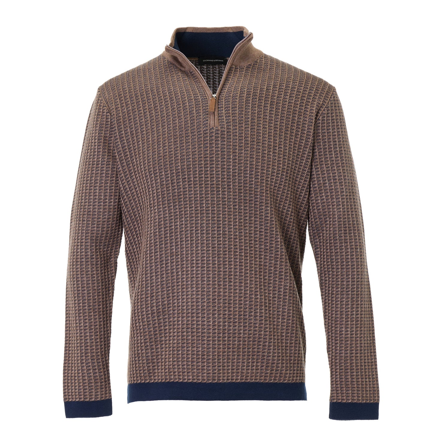 Luchiano Visconti Quarter-Zip Sweater (Vizon)