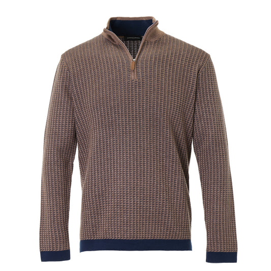 Luchiano Visconti Quarter-Zip Sweater (Vizon)