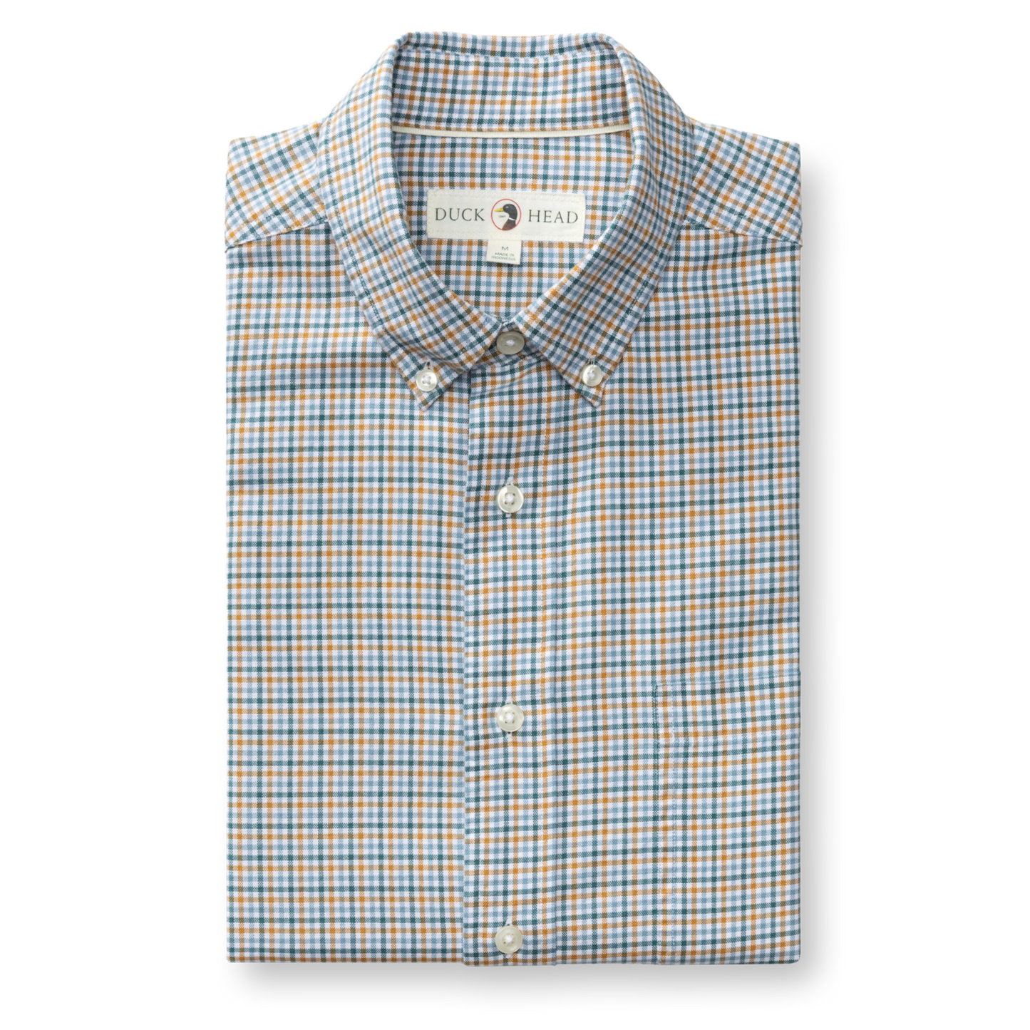 Cotton Oxford Sport Shirt - Holling Plaid (Amberwood)