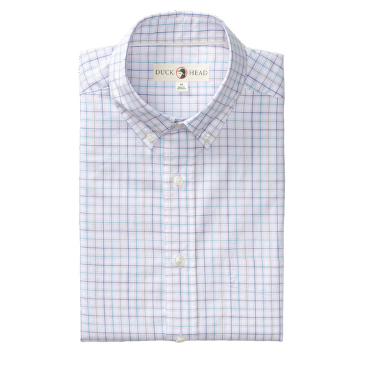 Cotton Twill Sport Shirt - Ashland Plaid (Pale Pink)
