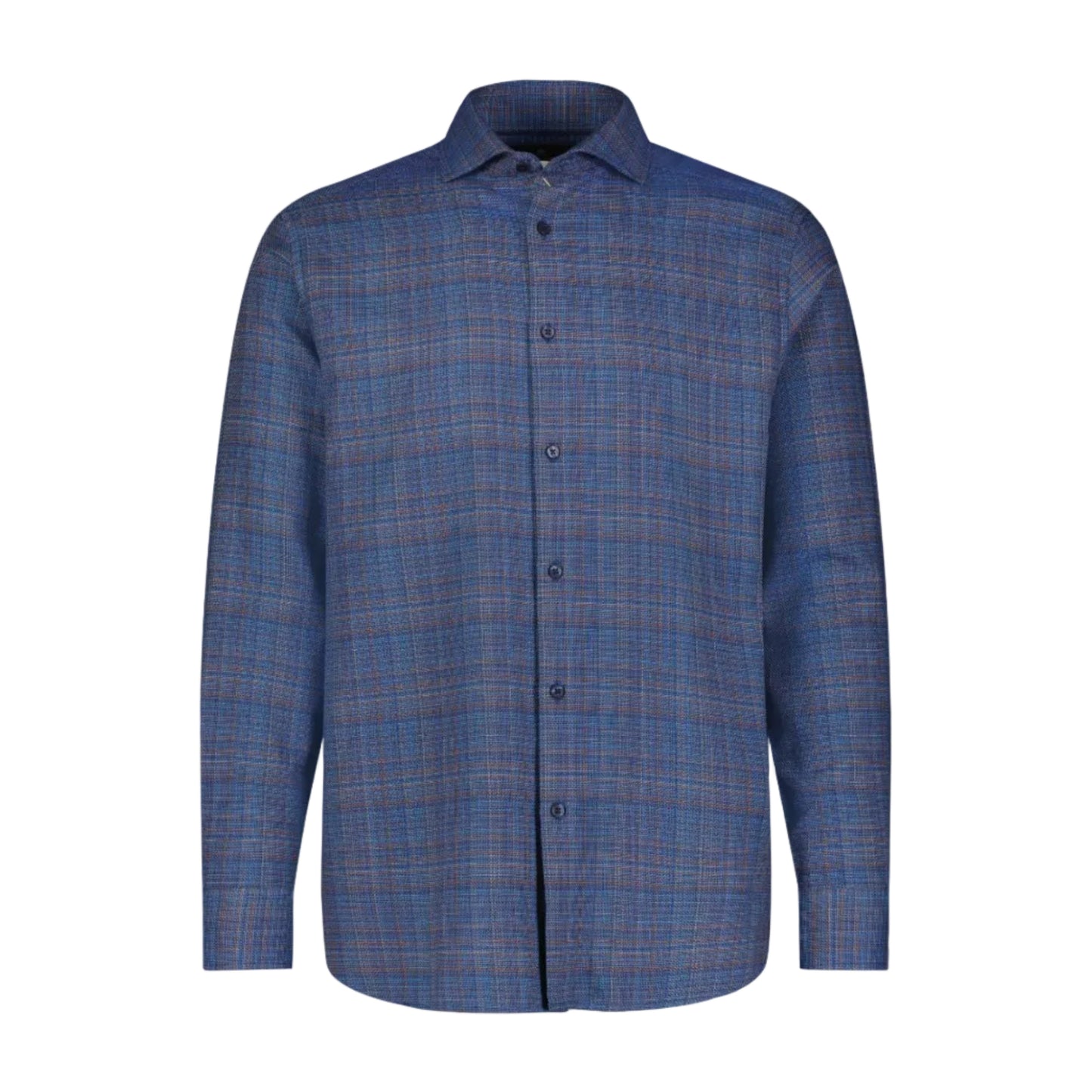 Luchiano Visconti Button Down (Navy/Tan Woven)