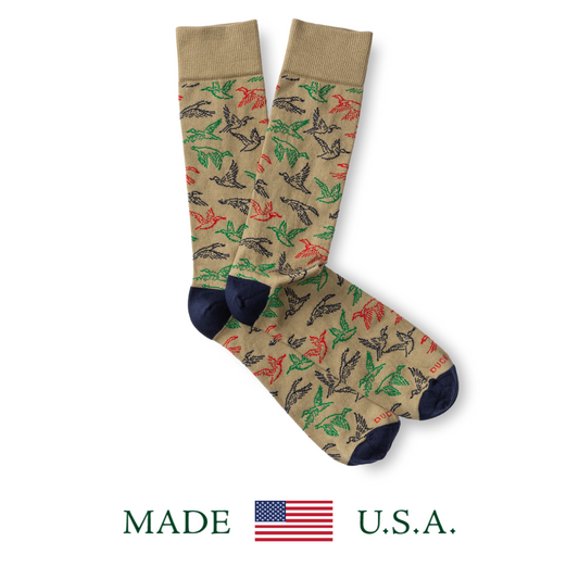 Flying Mallard Sock (Khaki)