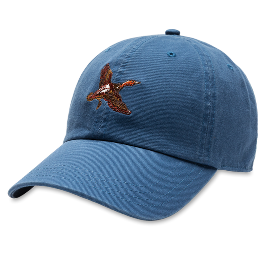 Vintage Motif Cotton Twill Hat (Navy Peony)