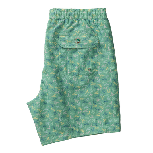 6" Print Sailport Swim Short (Aspen Green)