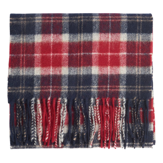 Tartan Lambswool Scarf (Cranberry Tartan)