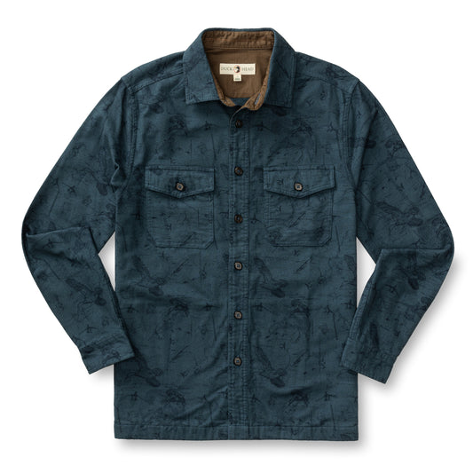 Slater Moleskin Overshirt (Graphite Blue)