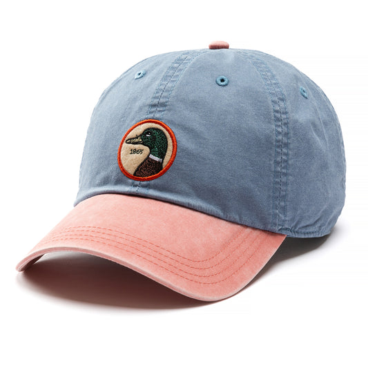 Circle Patch Twill Hat (Stone Blue)
