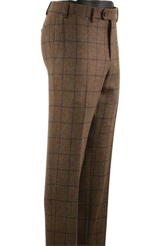 Houston Dress Pant (Brown Windowpane)