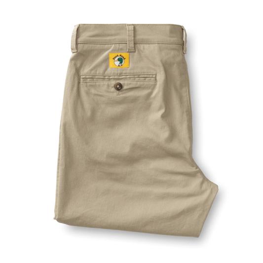 Classic Fit Gold School Chino (Khaki Gold Patch)