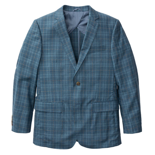 Farland Plaid Sport Coat (Shadow Blue)
