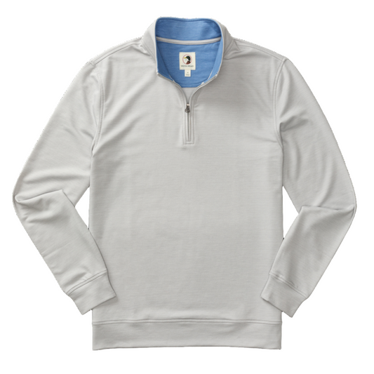 Dunmore Performance ¼ Zip Pullover (Light Grey Heather)