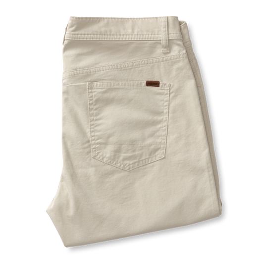 Classic Fit Pinpoint Canvas Five-Pocket (Stone)