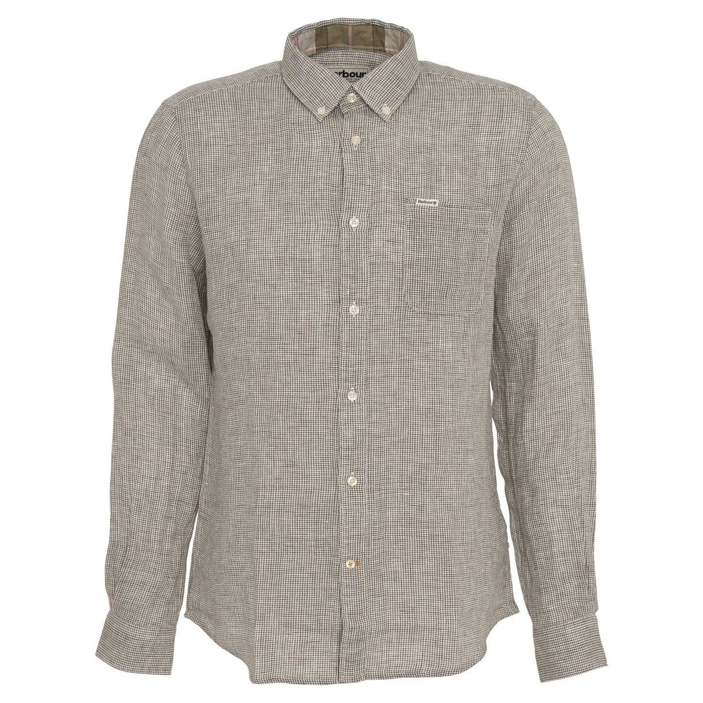 Linton Tailored Long-Sleeved Shirt (Olive)