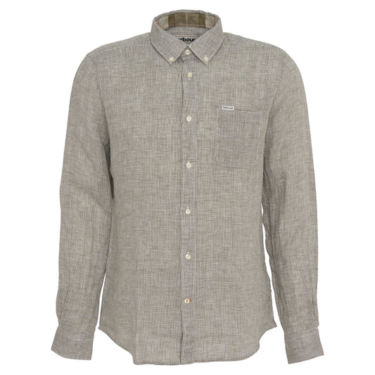 Linton Tailored Long-Sleeved Shirt (Olive)