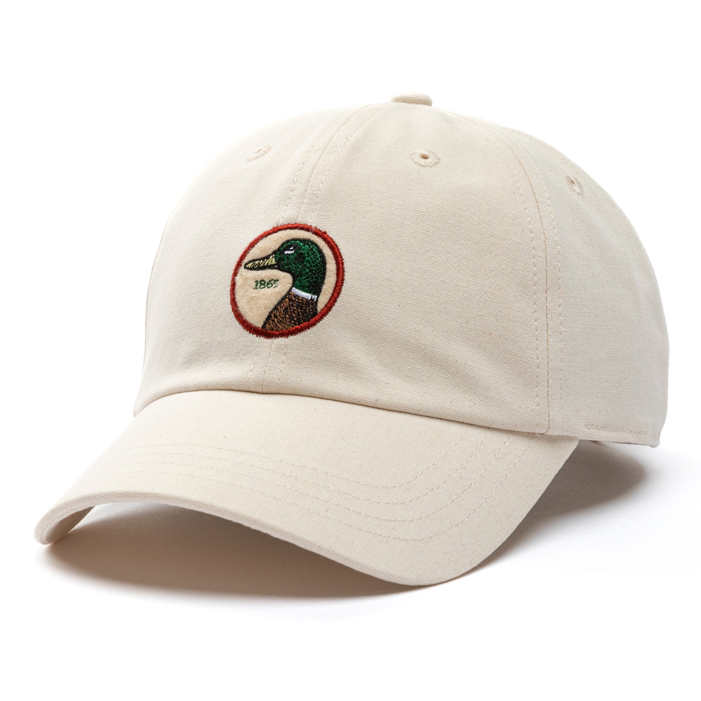 Circle Patch Twill Hat (Natural - Canvas)