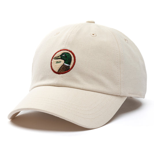 Circle Patch Twill Hat (Natural - Canvas)
