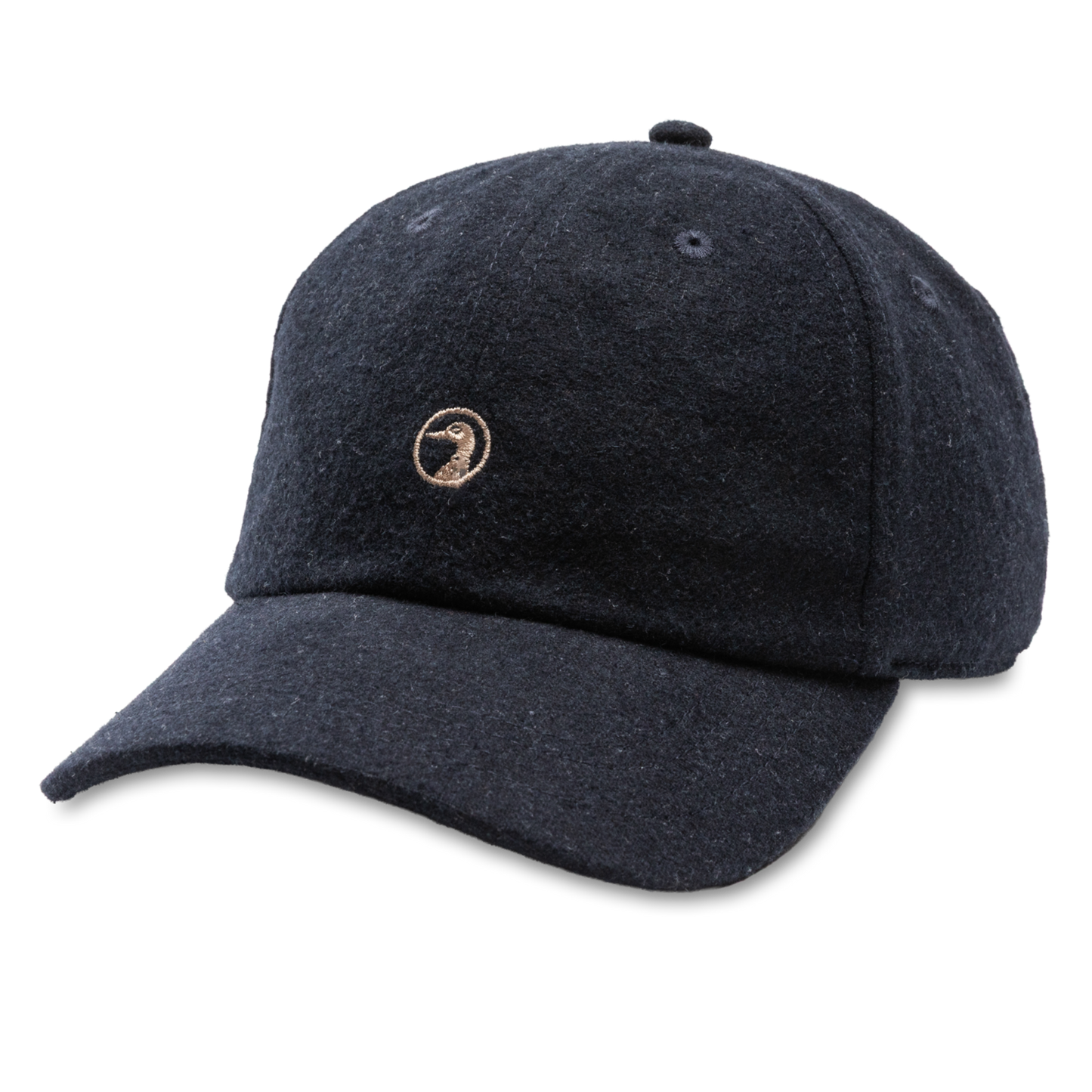 Embroidery Logo Flannel Wool Hat (Heather Maritime Blue)