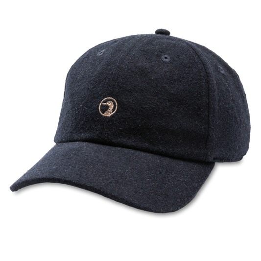 Embroidery Logo Flannel Wool Hat (Heather Maritime Blue)