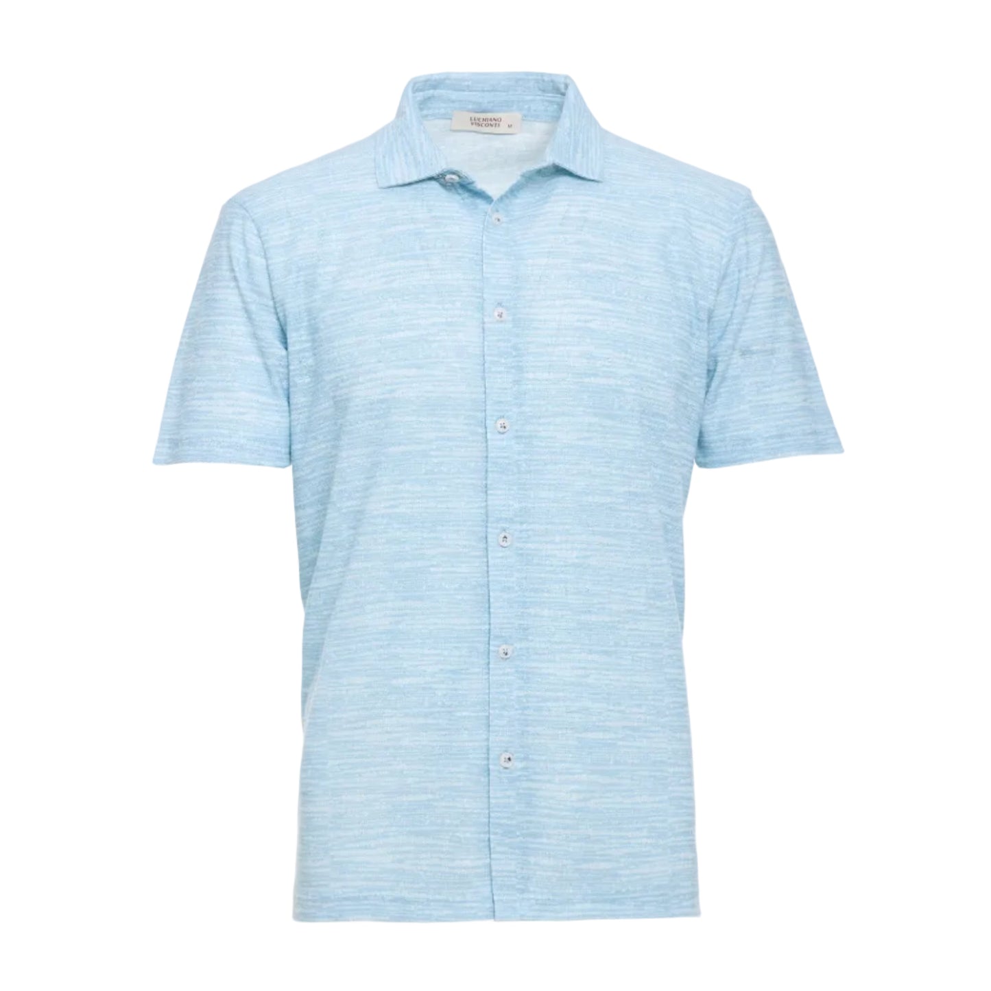 Luchiano Visconti Short Sleeve Button Down (Sky)