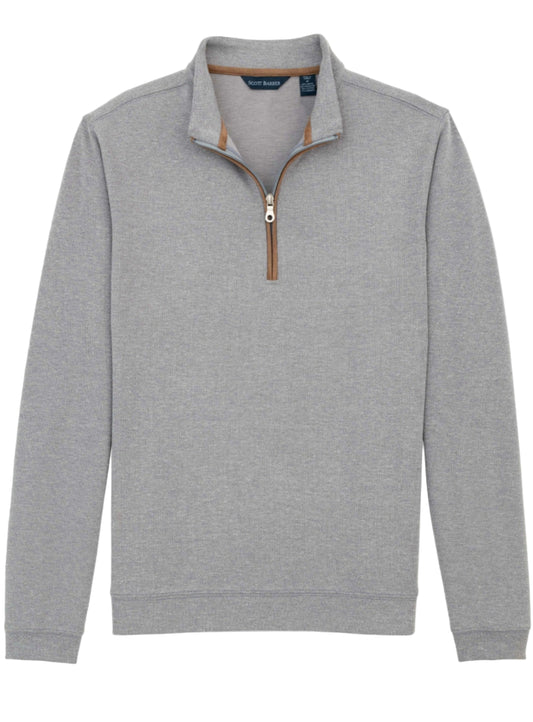 Stretch Heather Fleece Pullover (Grey Heather)