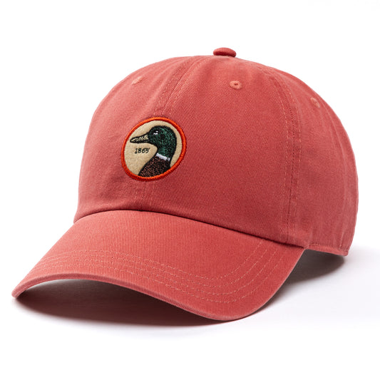 Circle Patch Twill Hat (Classic Red)