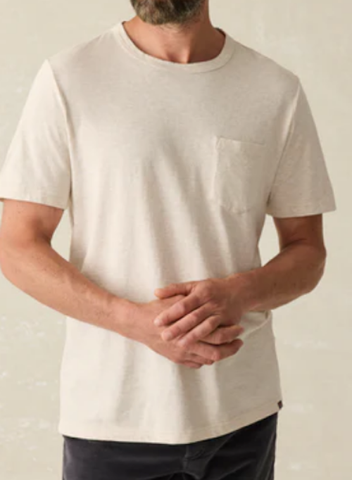 Sunwashed Pocket Tee (Island Dune Heather)