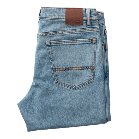 Classic Straight Fit Light Wash Denim