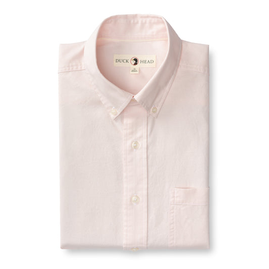 Cotton Oxford Sport Shirt - Morris Solid (Pastel Pink)